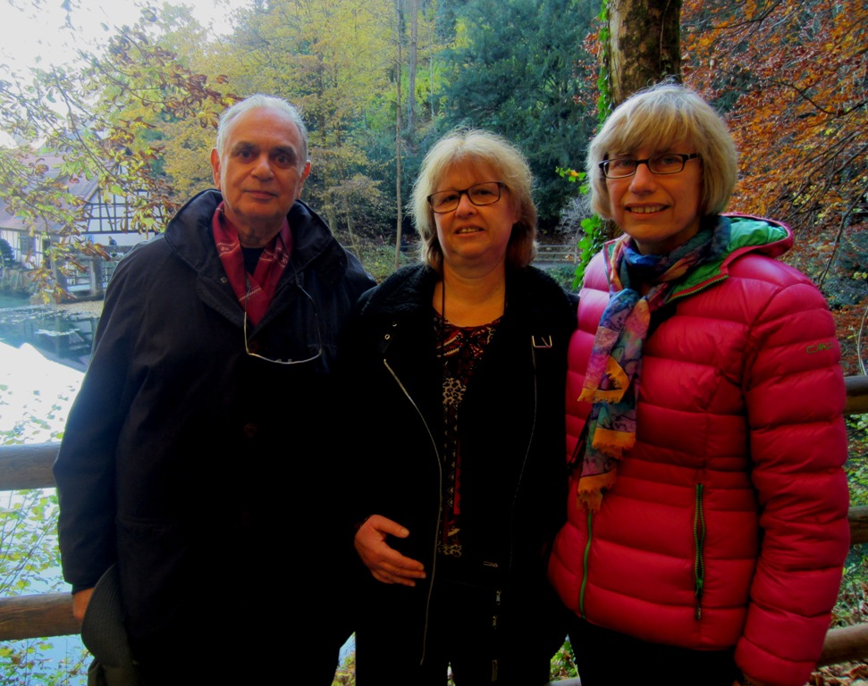 Jan, Diana, Christine, Blautopf, Blaubeuren, Germany