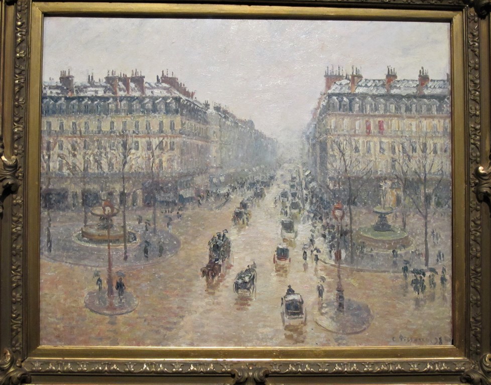Place de Théâtre, Spring, Camille Pissarro