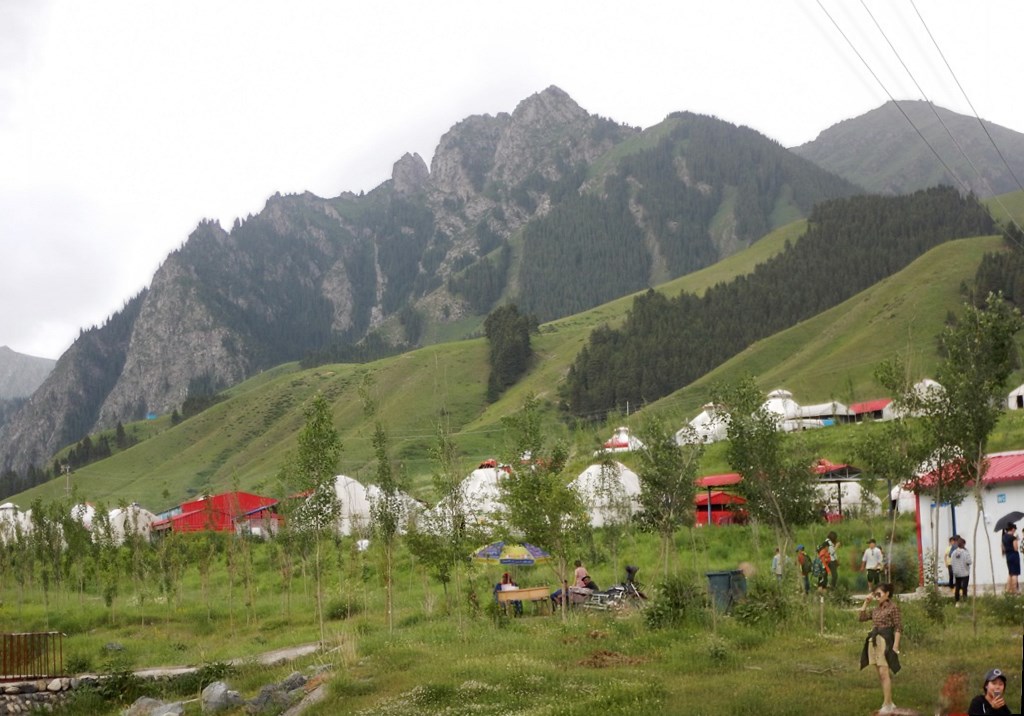 Kazakh Village, Baiyang Gou, White Poplar Gully, Nan Shan, Xinjiang, China