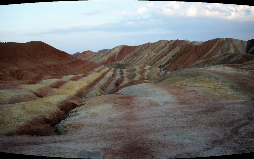 Painted Mountains, Gansu Province, China