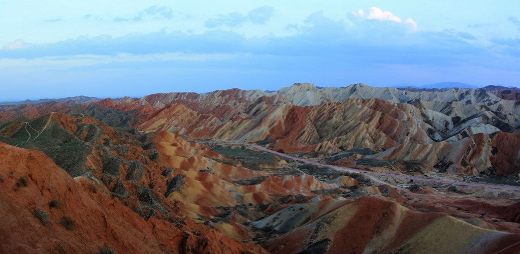 Painted Mountains, Gansu Province, China