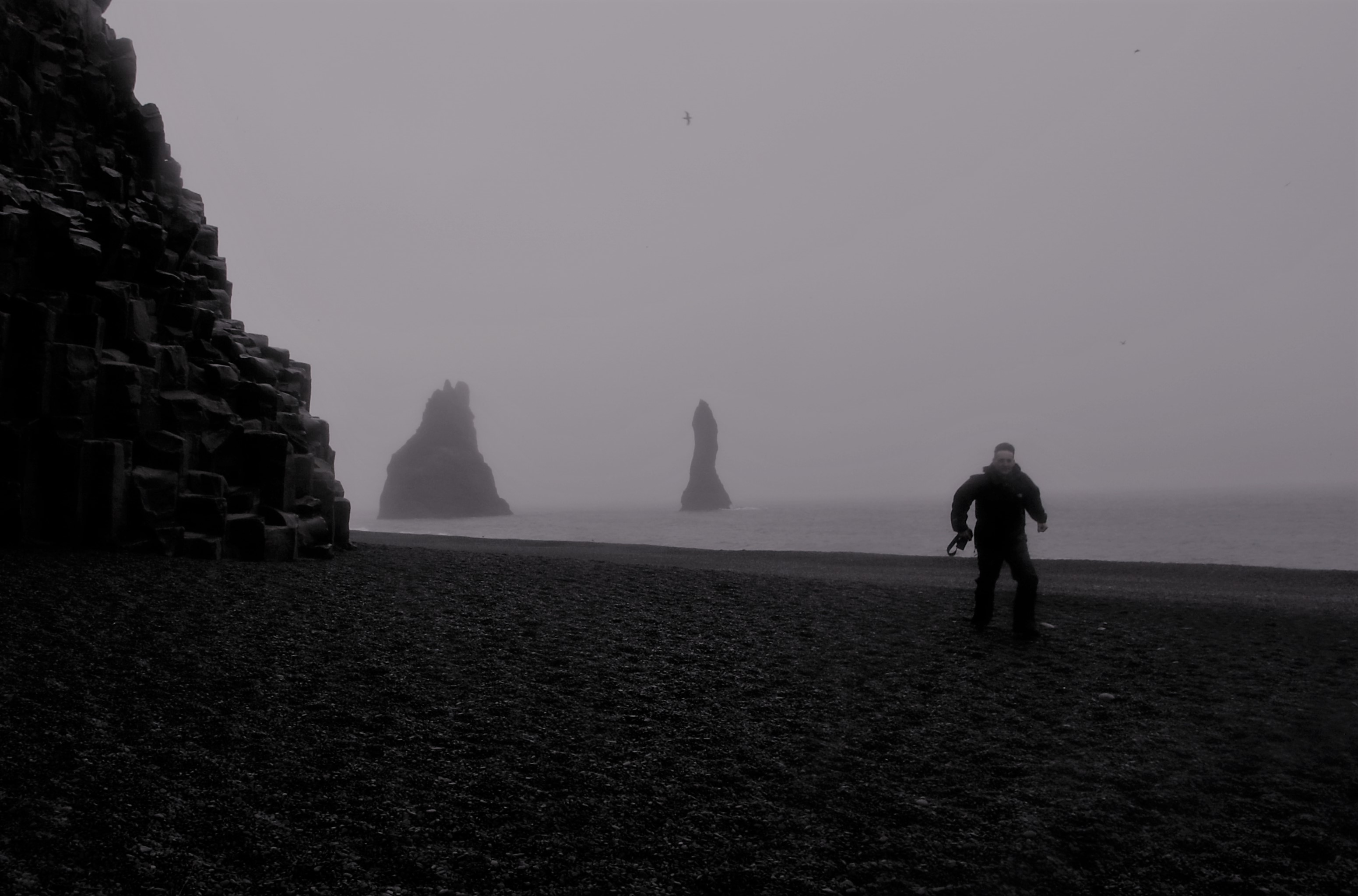 Reynisdrangar Rocks, Reynisfjara Beach, Black Sand Beach, South Coast, Iceland