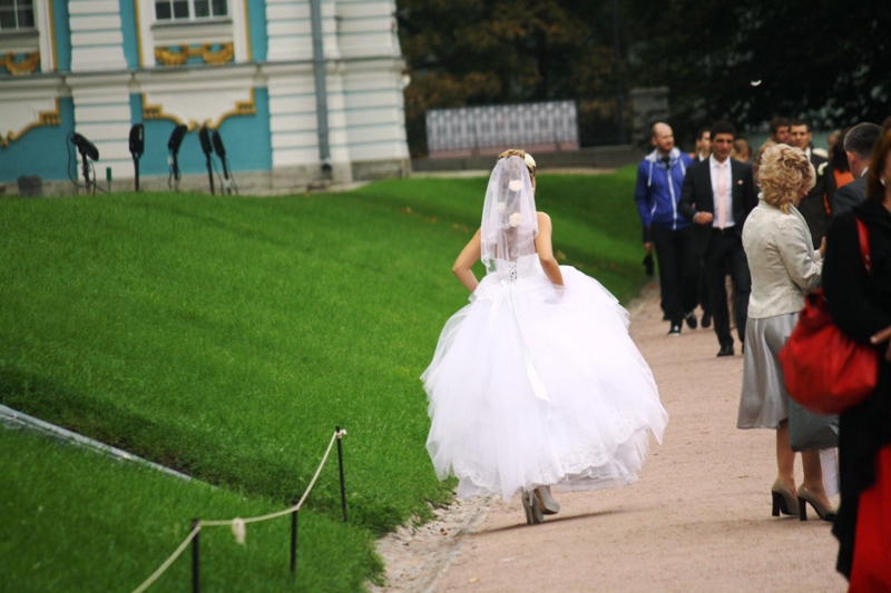 Tsarskoe Selo. Russian Wedding