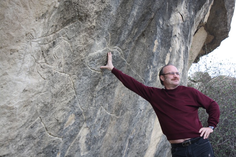 Petroglyphs, Qobustan, Azerbaijan