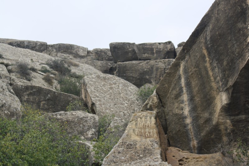 Petroglyphs, Qobustan, Azerbaijan