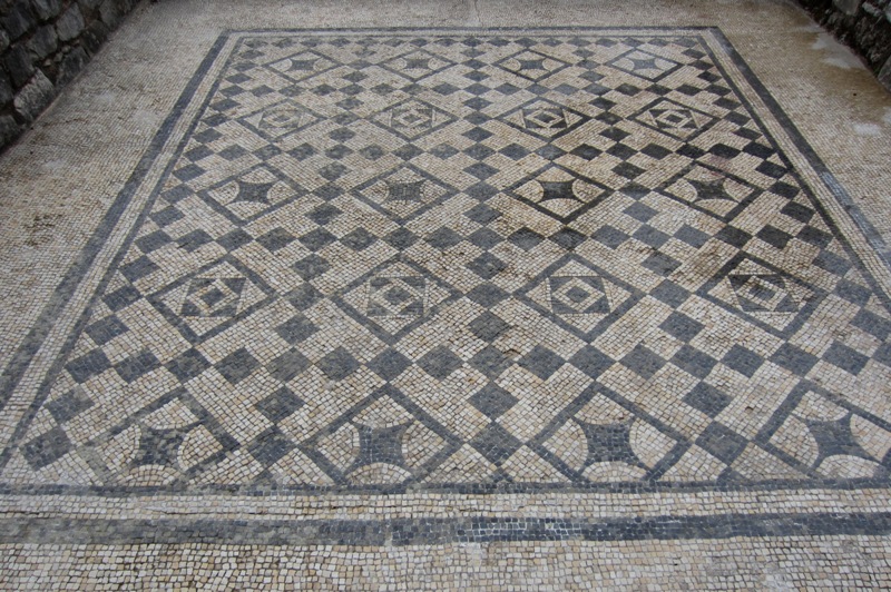 Roman mosaics, Coimbra, Portugal 