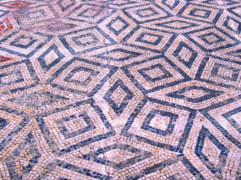 Roman mosaics, Coimbra, Portugal 