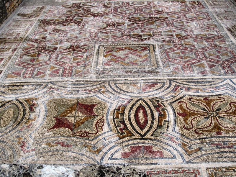 Roman mosaics, Coimbra, Portugal 