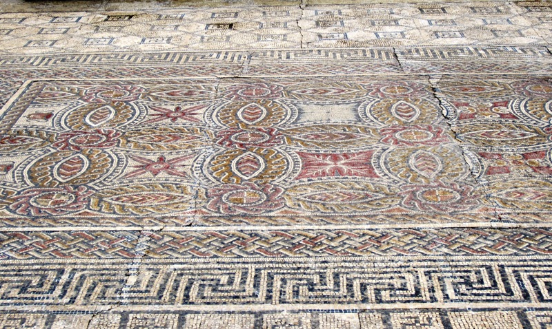 Roman mosaics, Coimbra, Portugal 