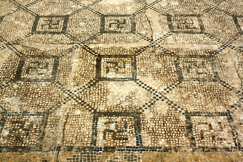 Roman mosaics, Coimbra, Portugal 