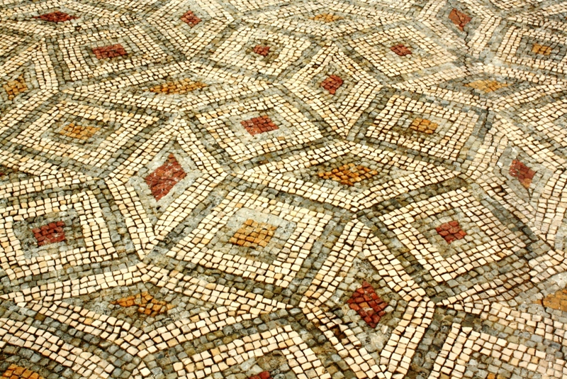 Roman mosaics, Coimbra, Portugal 