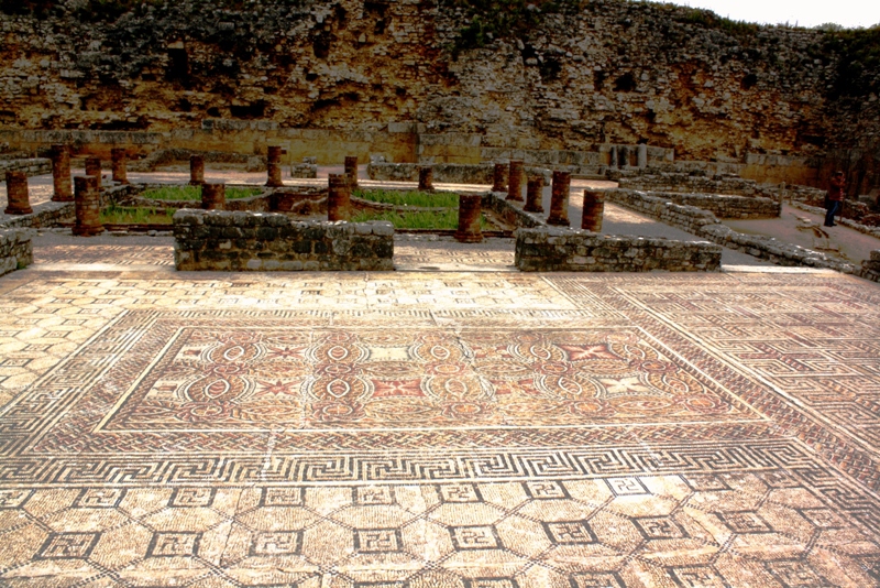 Roman mosaics, Coimbra, Portugal 