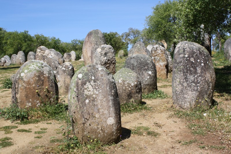 Almendres Cromlech, Évora Municipality, Portugal 