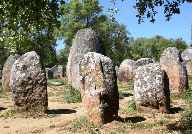 Almendres Cromlech, Évora Municipality, Portugal 