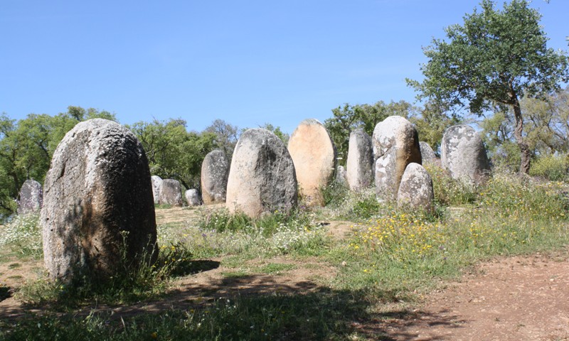 Almendres Cromlech, Évora Municipality, Portugal 