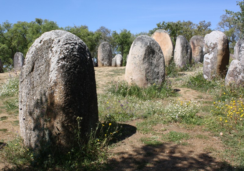 Almendres Cromlech, Évora Municipality, Portugal 