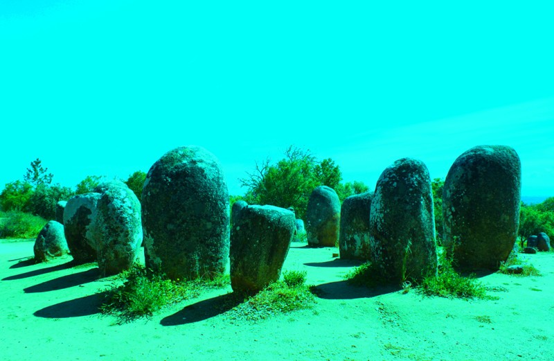 Almendres Cromlech, Évora Municipality, Portugal 