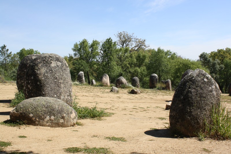 Almendres Cromlech, Évora Municipality, Portugal 