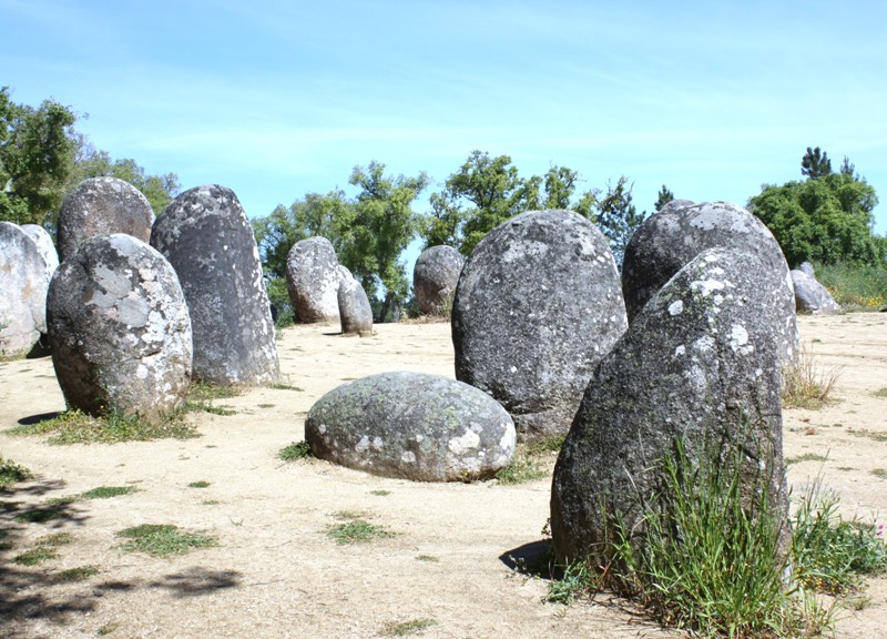 Almendres Cromlech, Évora Municipality, Portugal 