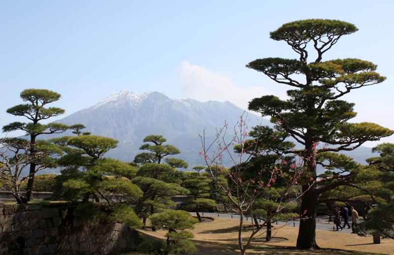 Sengan-en, villa, 仙巌園,  Iso-teien, 磯庭園, Kagoshima, Japan