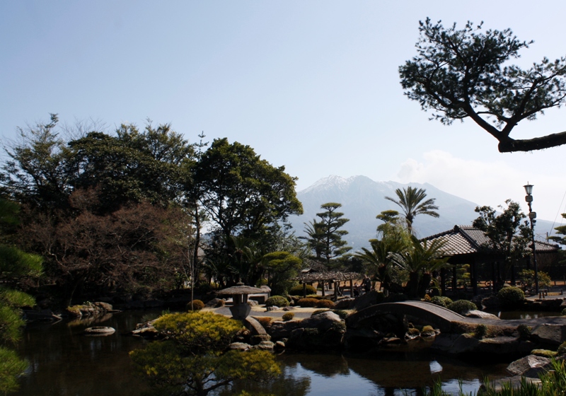 Sengan-en, villa, 仙巌園,  Iso-teien, 磯庭園, Kagoshima, Japan