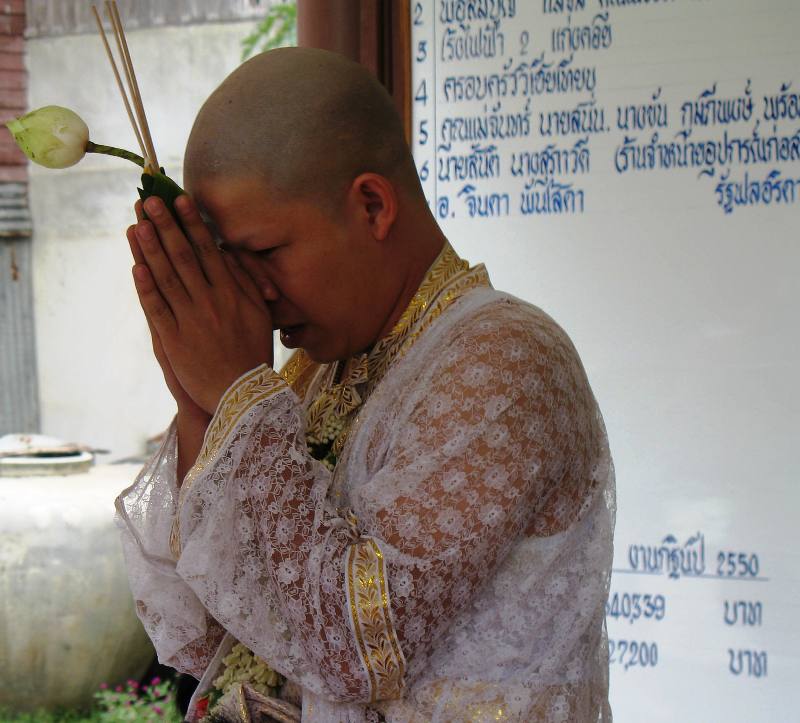 Monk Ceremony. Saraburi, Thailand