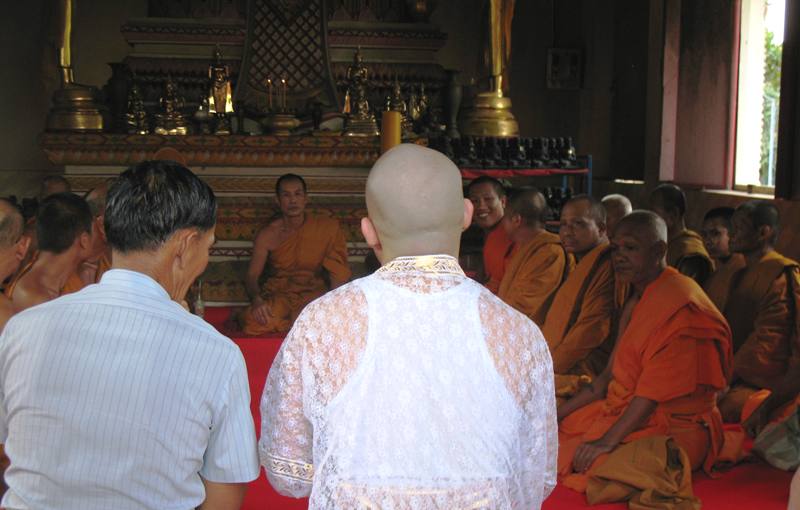 Monk Ceremony. Saraburi, Thailand