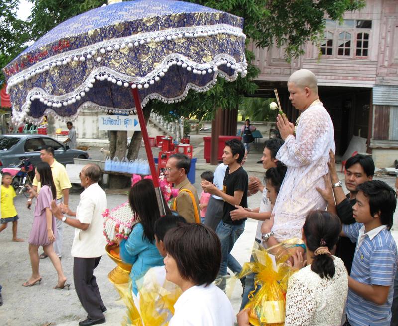 Monk Ceremony. Saraburi, Thailand