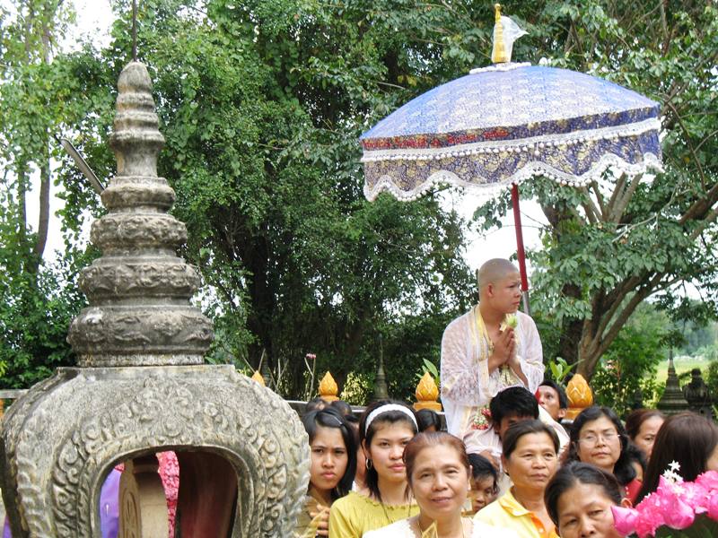 Monk Ceremony. Saraburi, Thailand