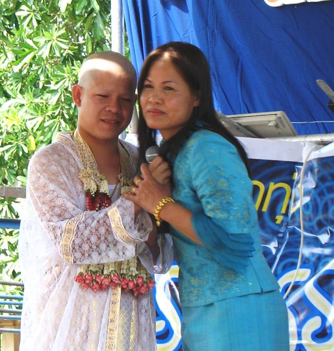 Art &amp; Da. Monk Ceremony. Saraburi, Thailand
