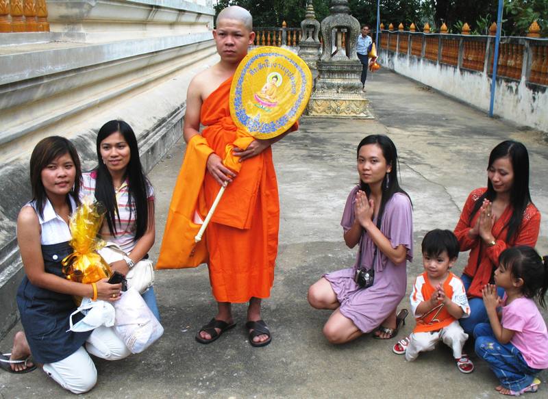 Monk Ceremony. Saraburi, Thailand