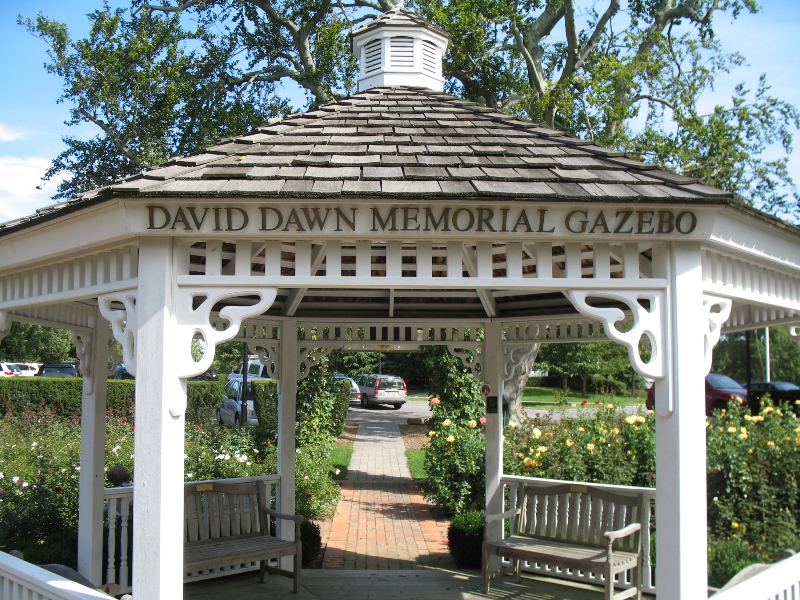 Rose Garden &amp; David Dawn Memorial.  Southampton, New York