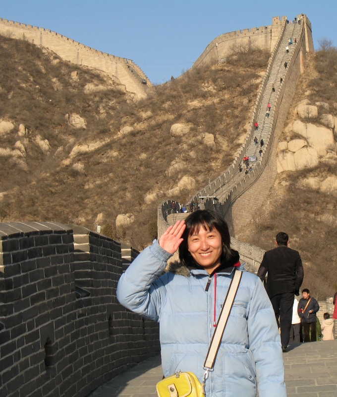  Elsa at The Great Wall