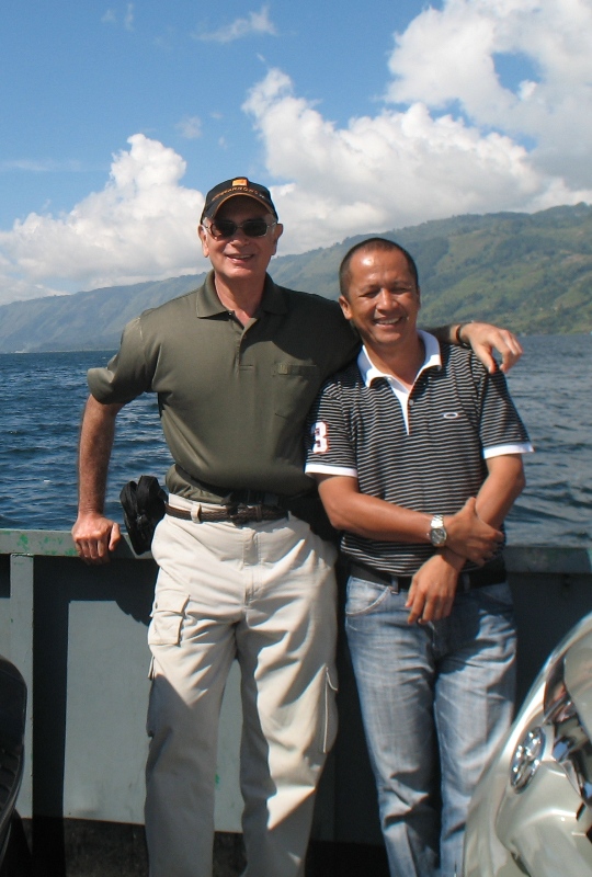  Jan and Anto, Lake Toba Ferry, Sumatra, Indonesia