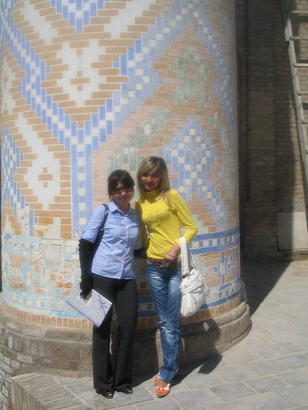 Ozoda and Feruza. Samarkand, Uzbekistan