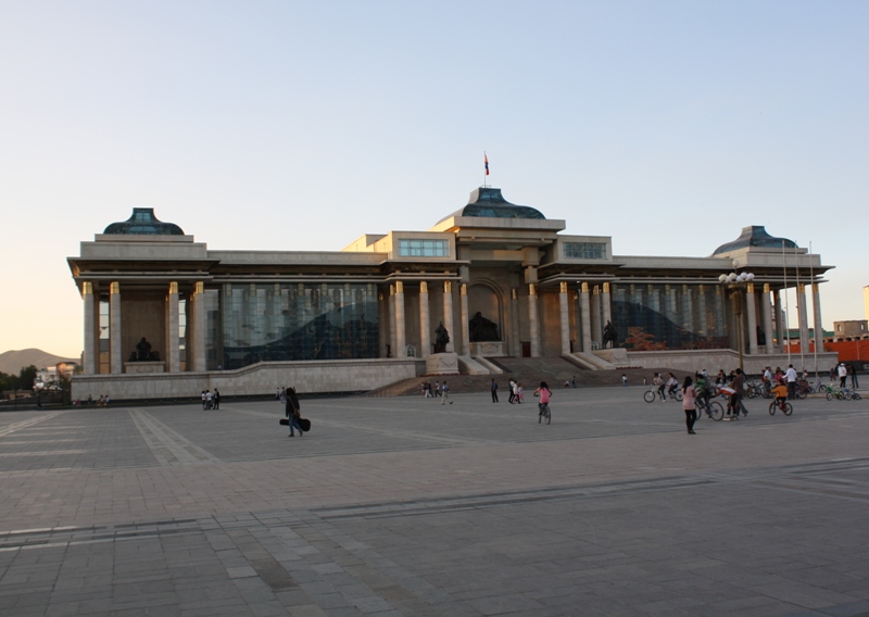 Sukhbaatar Square,  Ulaan Baatar, Mongolia