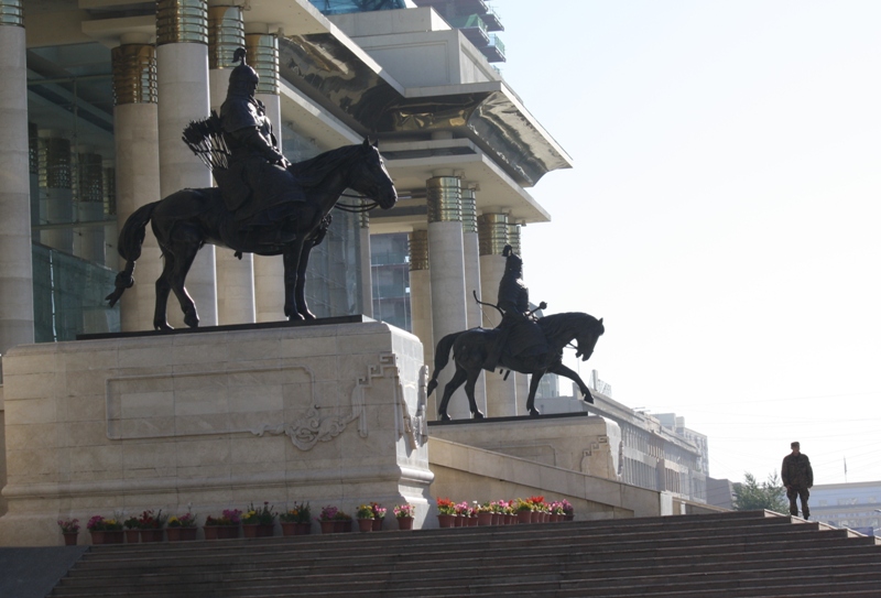 Sukhbaatar Square,  Ulaan Baatar, Mongolia