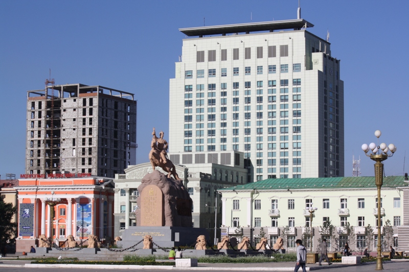 Sukhbaatar Square,  Ulaan Baatar, Mongolia