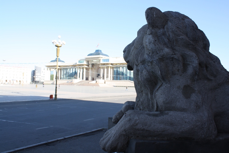 Sukhbaatar Square,  Ulaan Baatar, Mongolia