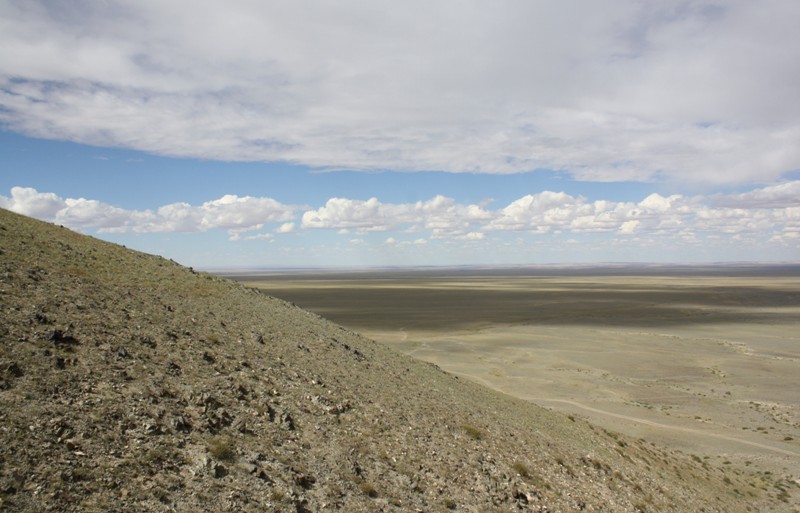  Climb to the Petroglyphs in the Gobi, Mongolia 