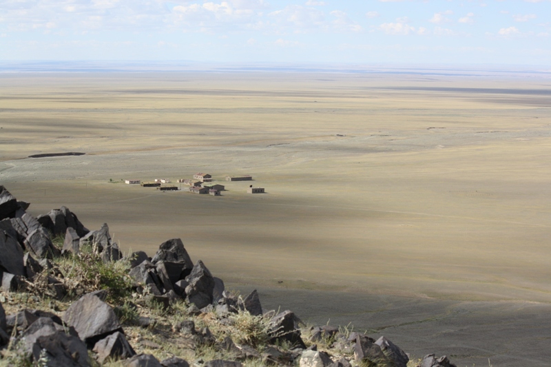  Climb to the Petroglyphs in the Gobi, Mongolia 