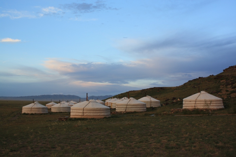 Dawn, Three Camel Lodge, The Gobi, Mongolia
