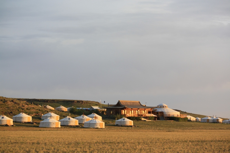 Dawn, Three Camel Lodge, The Gobi, Mongolia