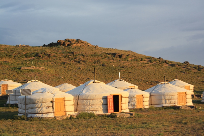 Dawn, Three Camel Lodge, The Gobi, Mongolia