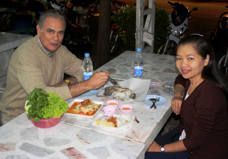 Jan and Noy, New Year"s Eve, Udon Thani