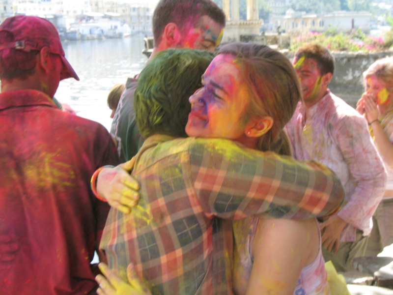 Happy Holi. Udaipur. Rajasthan, India