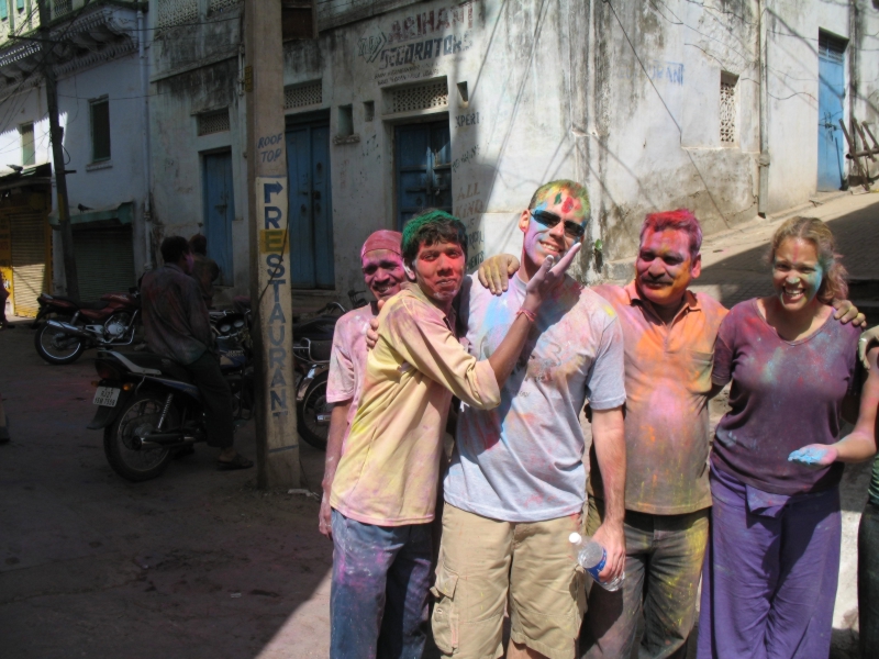 Happy Holi. Udaipur. Rajasthan, India