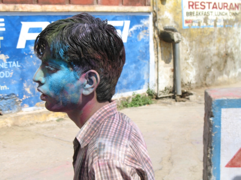 Happy Holi. Udaipur. Rajasthan, India