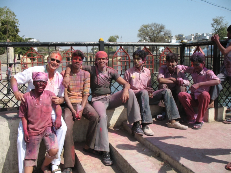 Happy Holi. Udaipur. Rajasthan, India