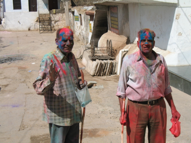 Happy Holi. Udaipur. Rajasthan, India